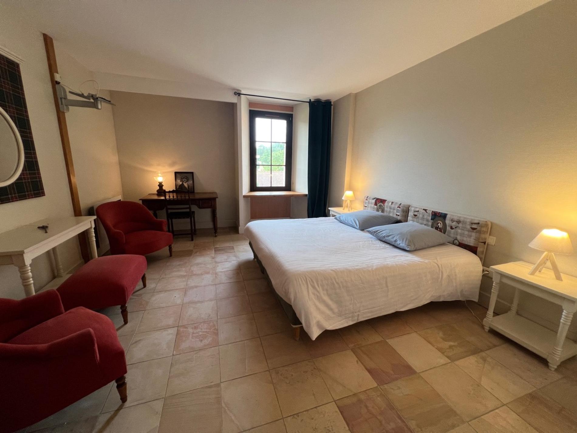 Chambre de l'hôtel de La Grange aux Belles