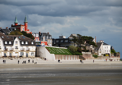 Vue de la côte du Crotoy et Les Tourelles